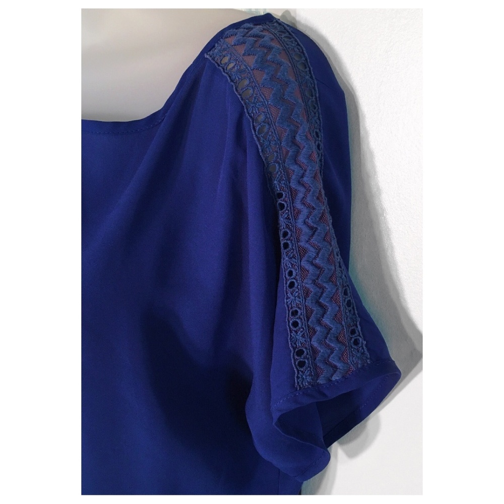 Blue Blouson Dress - Picture 3 of 6